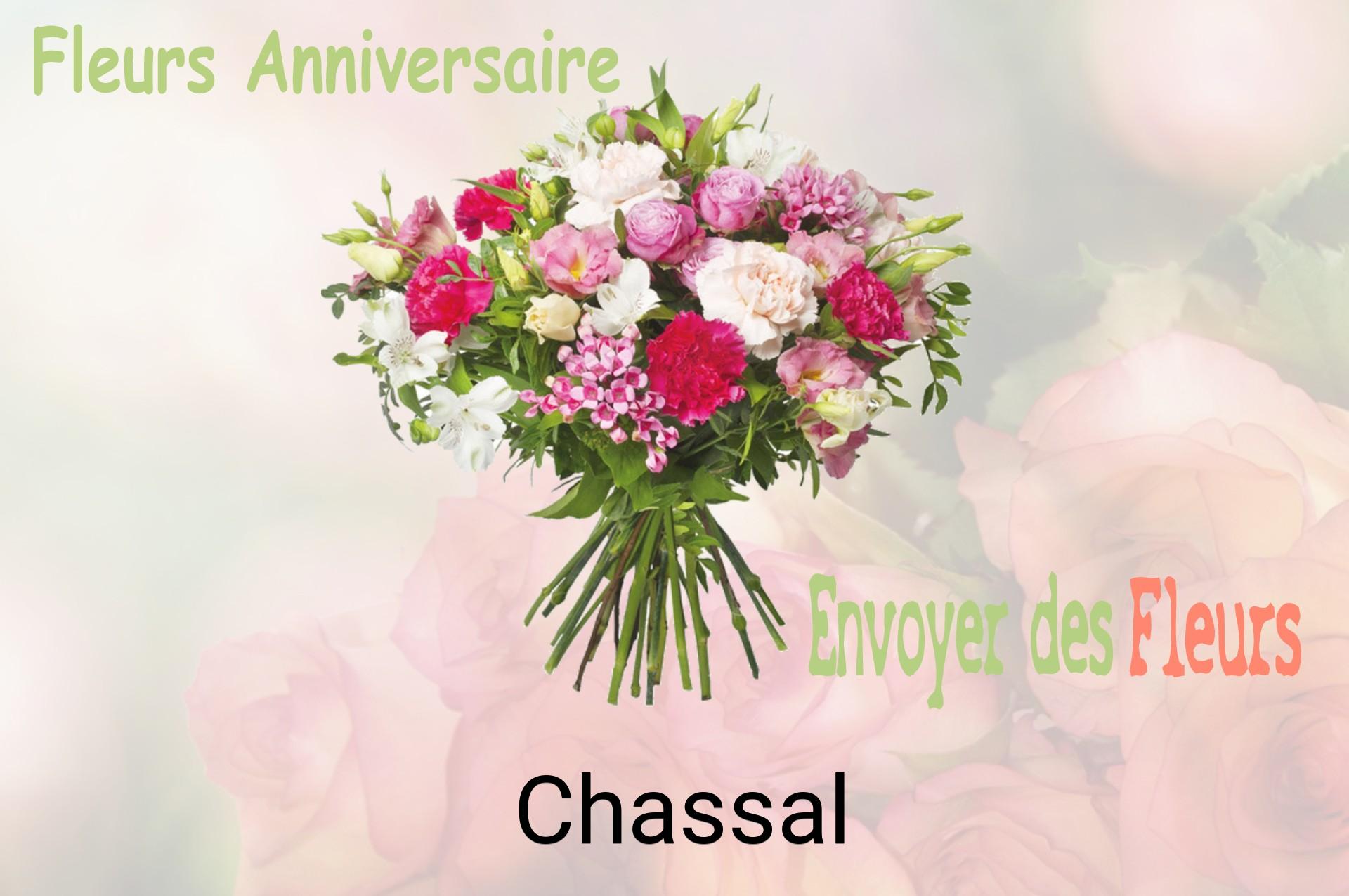 Bouquet de fleurs d’anniversaire livré à Chassal
